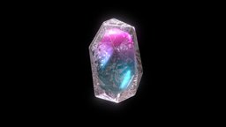 Fantasy magic crystal low poly jewel, prop, jewelry, crystal, treasure, gem, diamond, transparent, glow, magical, resource, minerals, prism, shine, science-fiction, gemstone, brilliant, gamerady, substancepainter, substance, blender, lowpoly, scifi, stone, gameasset, fantasy, rock, magic, environment