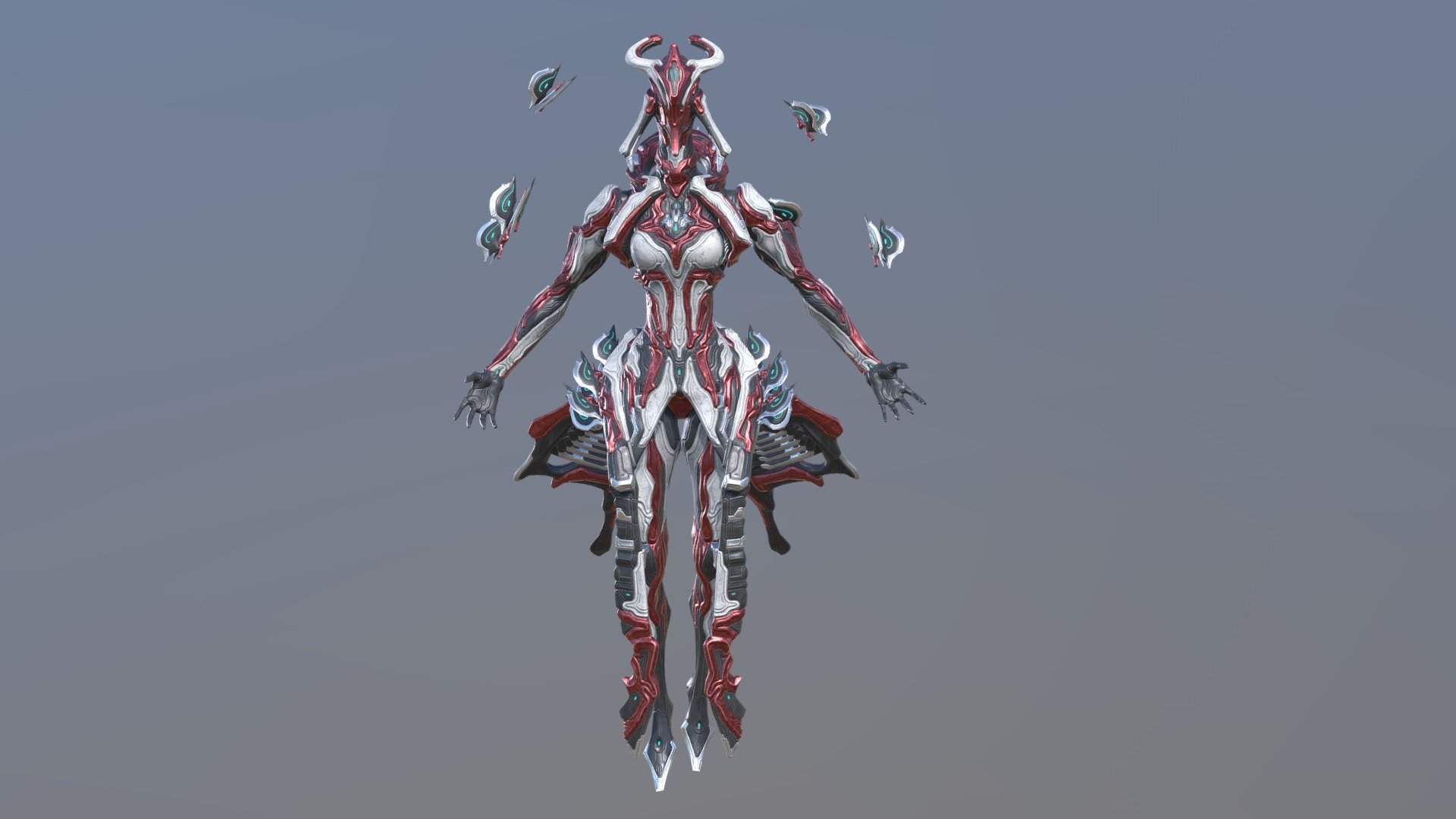 A Sentient inspired Tennogen Skin for Warframe Titania - Titania Pixialyst v1.4 - 3D model by a1stlight 3d model