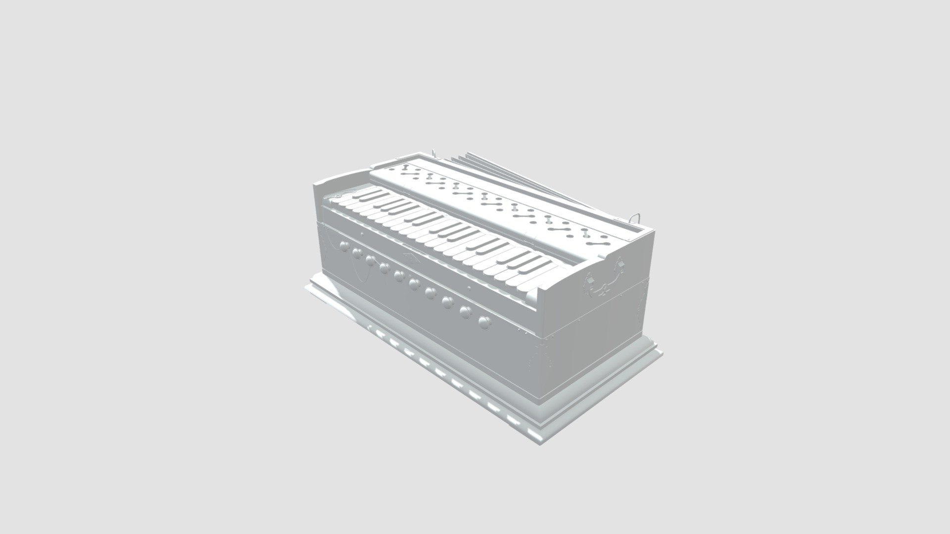 Highly detailed model of musical instrument with all textures, shaders and materials. It is ready to use, just put it into your scene 3d model