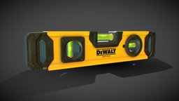 Spirit Level tools, level, construct, toolset, dewalt, spiritlevel, gameasset, gameready