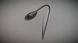 Street Light 14 v.17 (10m) (Pole 1) future, metal, pole, streetlight, citylight, street-light, futuristic, electrical-light-sources, light-emitting-diodes, sci-fi-city-lamp