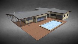 Villa Modern Design modern, villa, citiesskylines, low-poly-model, citieskylines, building-modern, luminou, building-design, design, cities-skylines