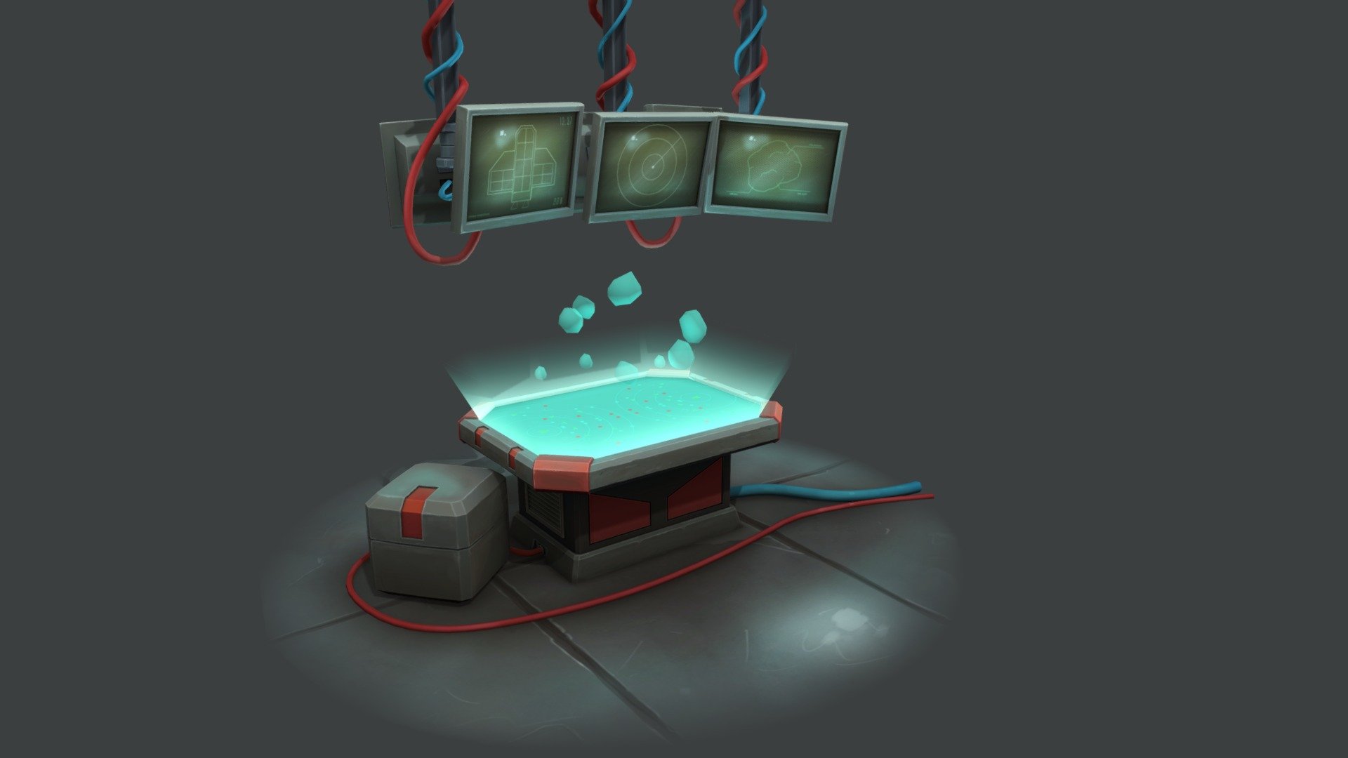 CGMA Scifi Holotable - 3D model by JamesForrest 3d model