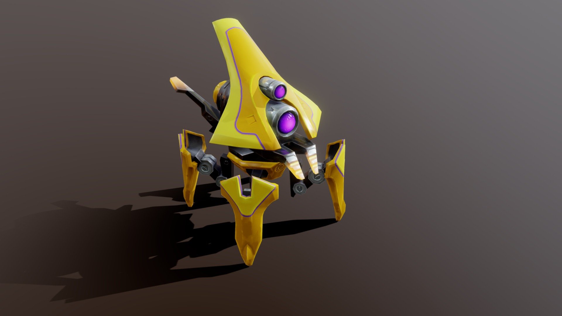 model for games - Droll Robot 03 - 3D model by Grigorii Ischenko (@grigoriyarx) 3d model