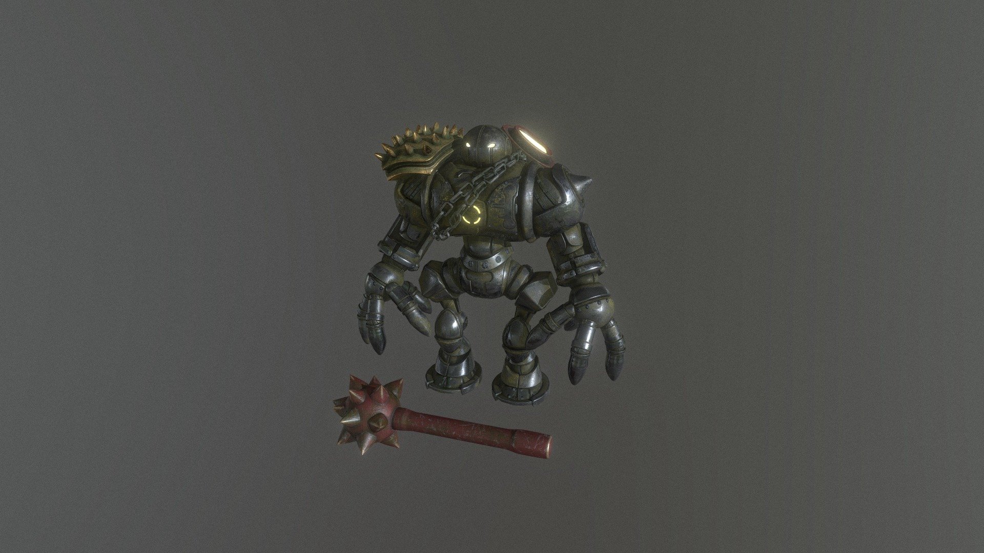 Ancient Robot - Download Free 3D model by kamigaminokui 3d model