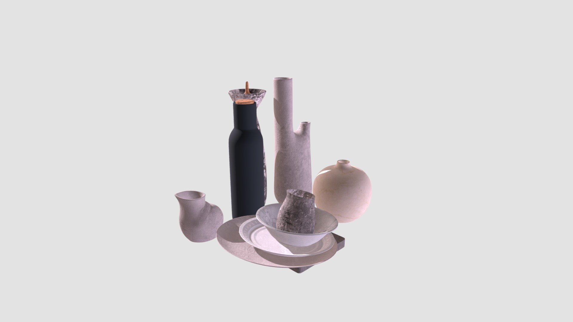 Highly detailed 3d models of living room props with all textures, shaders and materials. It is ready to use, just put it into your scene 3d model