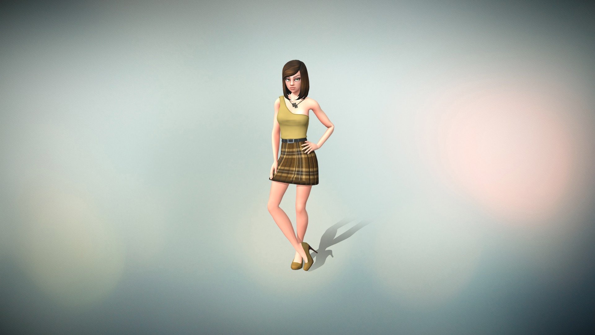 The Modular Character series is a collection of base characters &amp; add-on packs for Unity, which can be endlessly customized. The Stylized Female Base comes with numerous clothing &amp; cosmetic options. It's available on the Unity Asset Store and www.stellargameassets.com/shop.

Each base character features a selection of demo scenes and tools to easily save character prefabs and presets without touching a line of code, but the System is powerful enough to be extended for custom use as well. The System uses a slot-based process to allow you to mix and match parts, adjust body and face morphs, and change materials. Check out the documentation here 3d model