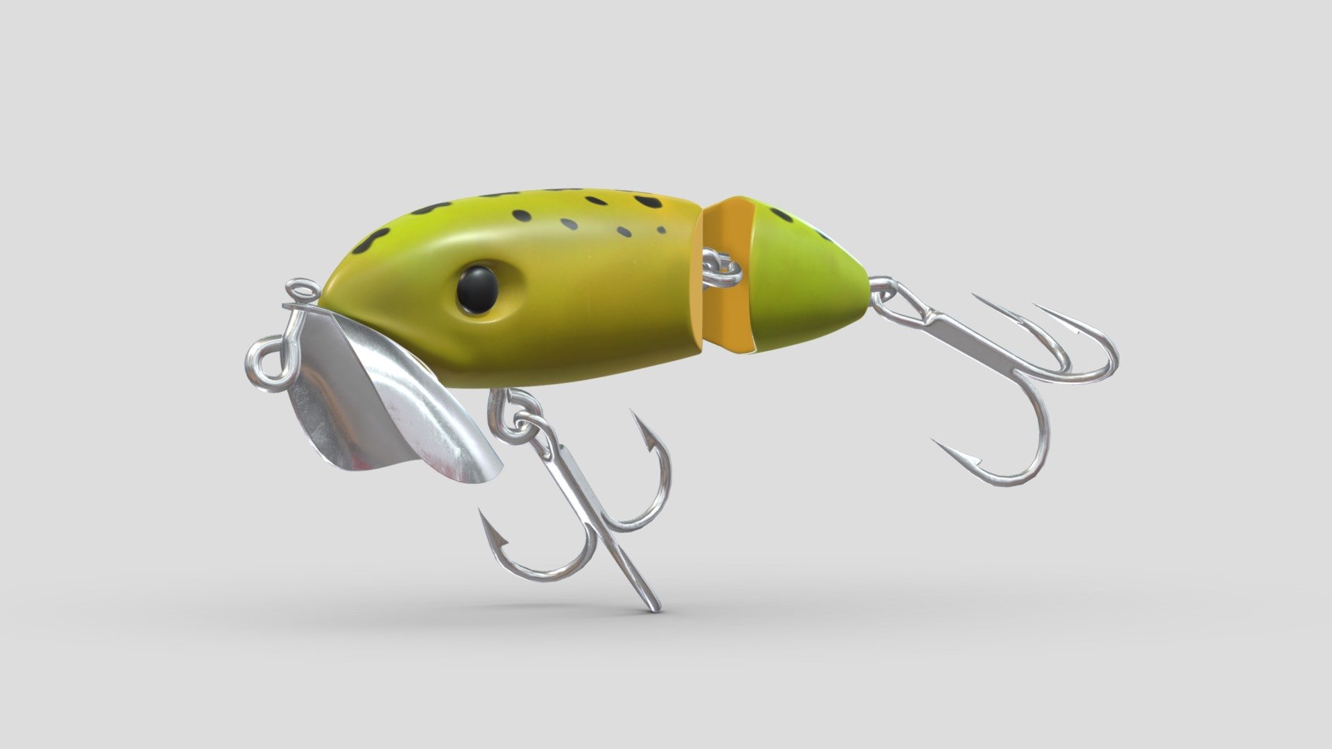 Hi, I'm Frezzy. I am leader of Cgivn studio. We are a team of talented artists working together since 2013.
If you want hire me to do 3d model please touch me at:cgivn.studio Thanks you! - Arbogast Jointed Jitterbug Clicker - Buy Royalty Free 3D model by Frezzy3D 3d model