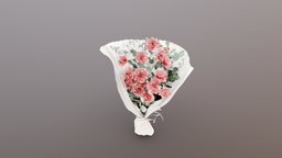 Wrapped Flower Bouquet flower, bouquet, watercolor