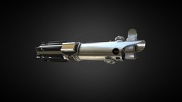 Reys Blue Lightsaber | EP. 9 photorealistic, graphic, anakin, lightsaber, rey, substance, painter, weapon, asset, 3dsmax, starwars, design