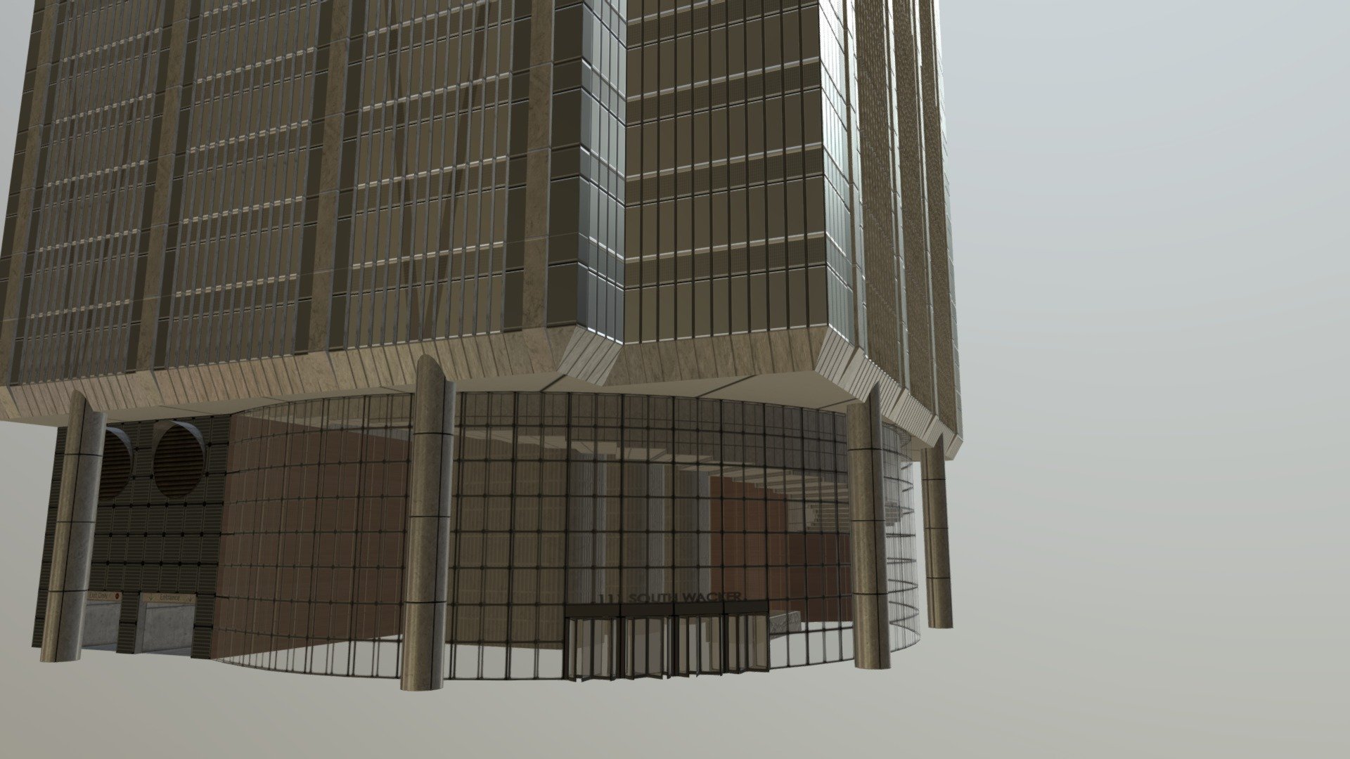 111 South Wacker - Buy Royalty Free 3D model by honker3d 3d model