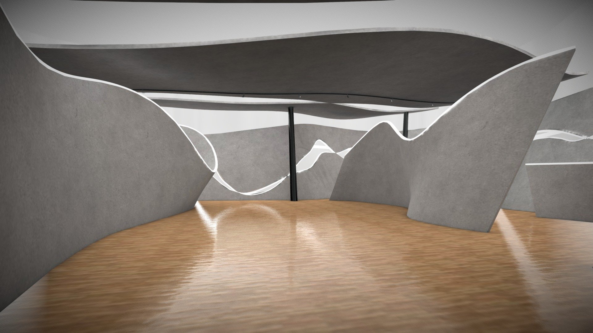 VR art Gallery 2 baked - Buy Royalty Free 3D model by Velandia.G..Ivan 3d model