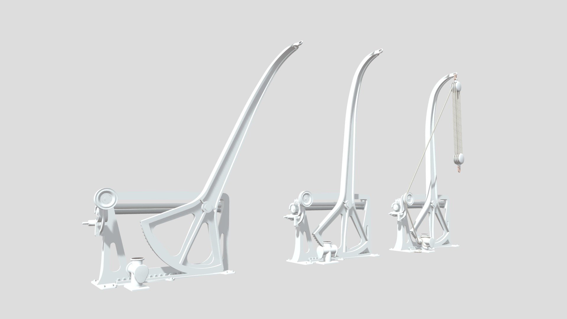 Titanic's Davits - 3D model by TITANIC_REMINDER 3d model