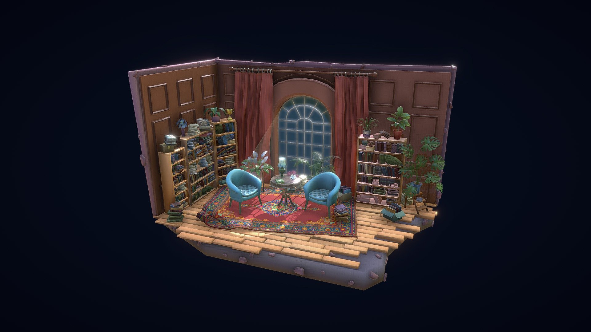 A diorama based on the project &ldquo;Eazy breezy office raid
