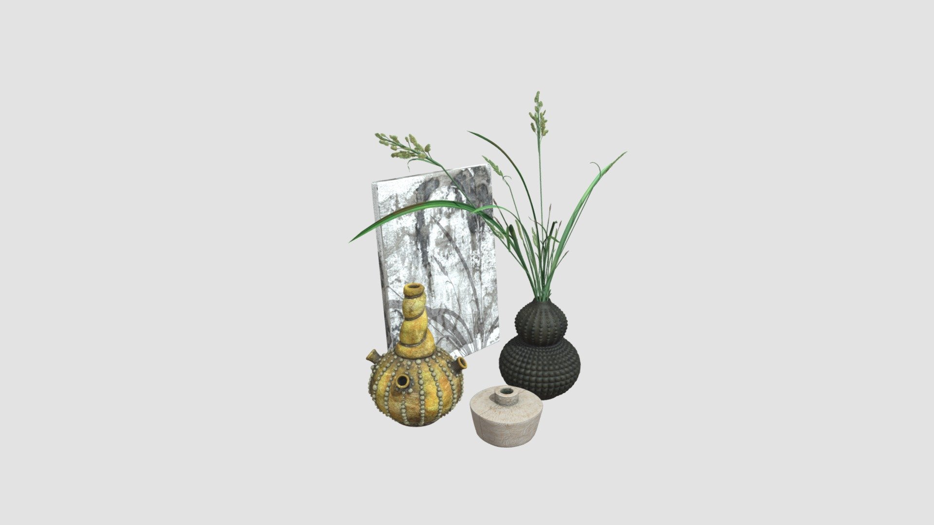 Highly detailed 3d models of living room props with all textures, shaders and materials. It is ready to use, just put it into your scene 3d model