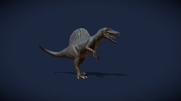 Spinosaur, the bloodthirsty dinosaur trilobite, survival, park, triceratops, pterosaur, tyrannosaurus, ark, blender-3d, spinosaur, spino, indoraptor, creature, monster, dinosaur, dino, jurrasic-park