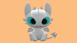 furia luminosa (Light Fury) body, cute, chibi, baby, creatures, dragons, kawaii, fury, babydragon, furry, chimuelo, furynight, furries, cute_character, cutecharacter, chibi-character, cuteanimal, chibimodel, furryfandom, animal, monster, dragon, furryart, furry3d