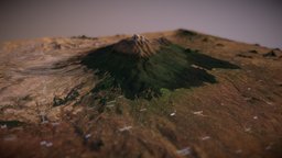 Batian, Kenya terrain, volcano, kenya, elevationapi