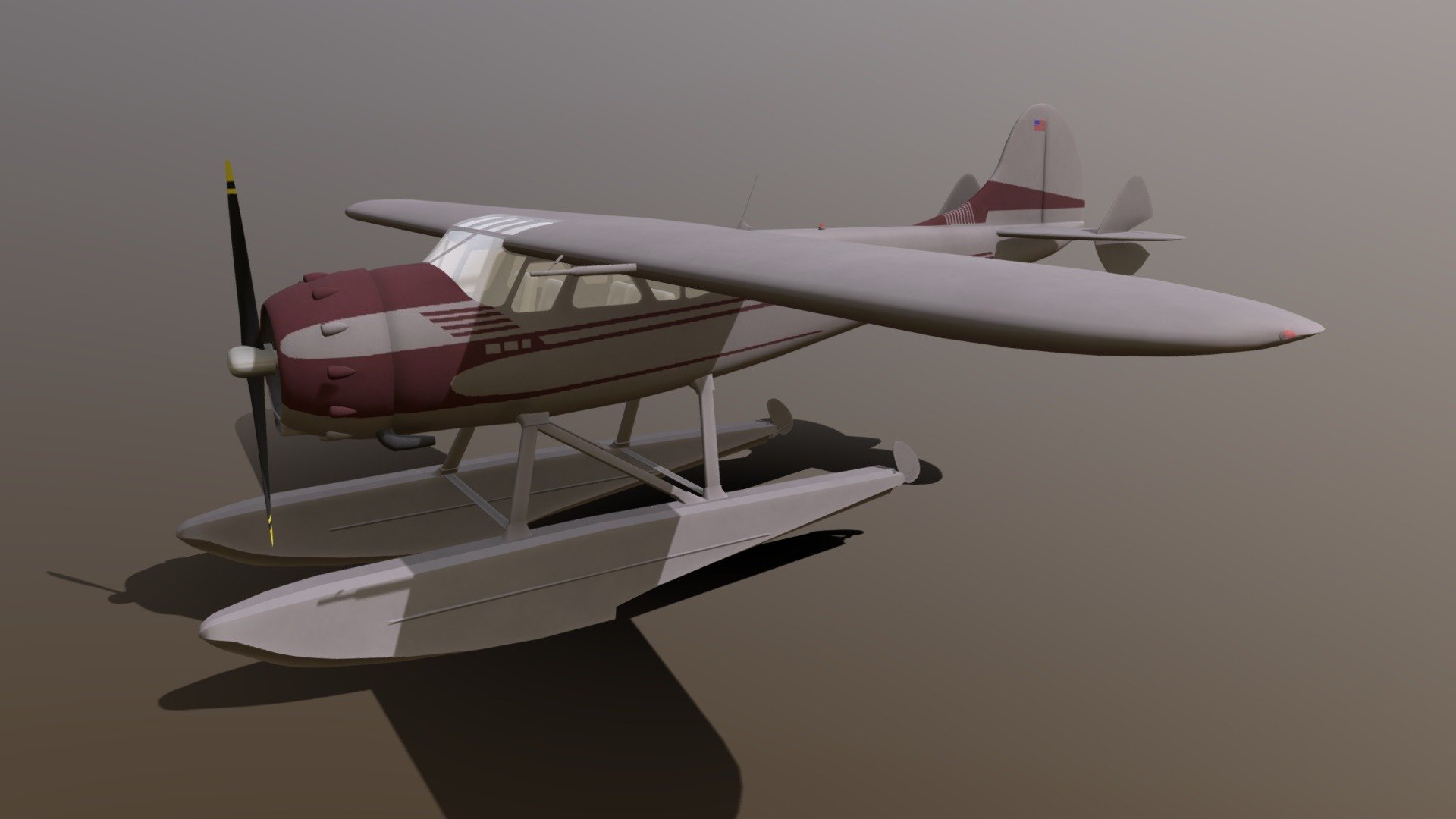 The Cessna 190 and 195 Businessliner are a family of light single radial engine powered, conventional landing gear equipped, general aviation aircraft which were manufactured by Cessna between 1947 and 1954. The 195 model was also used by the United States Air Force, United States Army, and Army National Guard as a light transport and utility aircraft under the designations LC-126/U-20. (sources Wikipedia) - Cessna 195 Businessliner floats version - Download Free 3D model by helijah 3d model