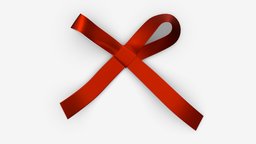 Bow for wrapping 03 packaging, bow, valentine, christmas, gift, holiday, present, wrapping, ribbon, tied, celebration, festive, 3d, pbr, decoration