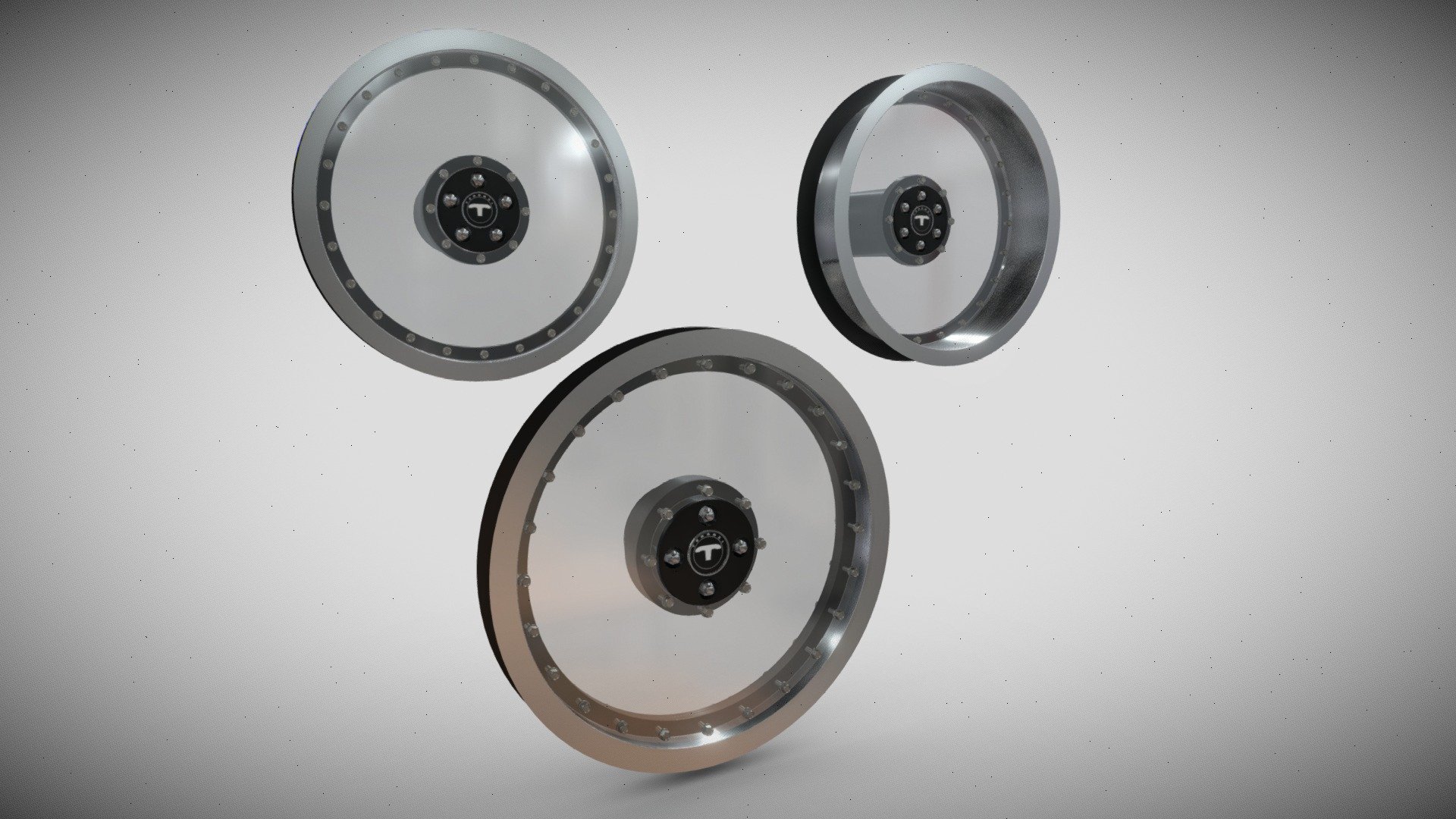 Colletion of all the models present on the Hachura rim style from my mod “Clear rims” made for Automation - The Car Company Tycoon Game

You can find it on my Steam workshop page here: https://steamcommunity.com/sharedfiles/filedetails/?id=2947076969




3 lug patterns variations

Tris count range from 18k to 19k

In-game customizable materials (except centercap)

Simple cube projection UVs (as recomended to work best with in-game procedural materials)
 - Clear rims - Hachura - 3D model by TerraziCaio 3d model