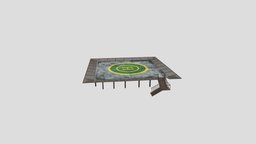 Helipad game-ready, game-asset, helipad, assets-game, game, 3d, model, gameasset, model3d, gameready