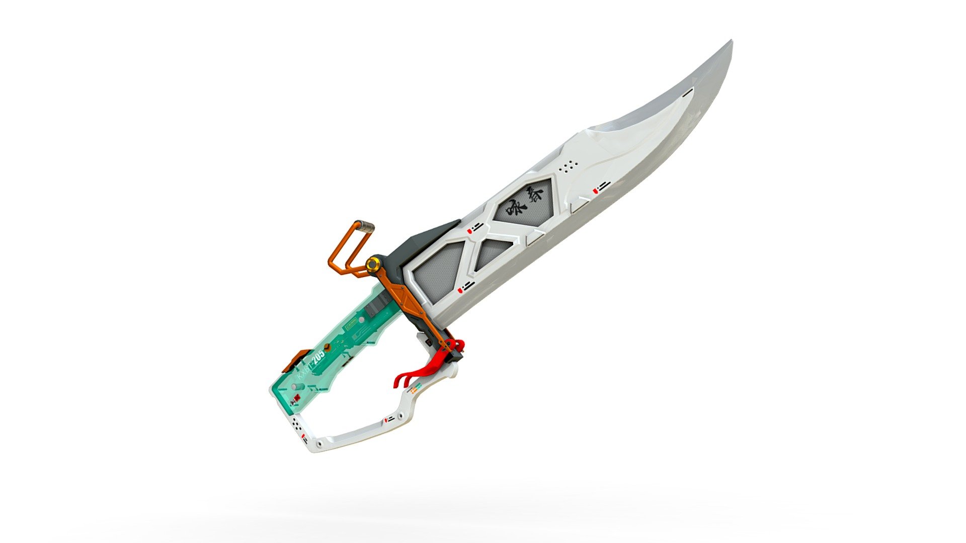 Here is my take on the talented Chu Qiao weapon concept. I loved that cyber vibe.
https://www.artstation.com/artwork/JvEoJD - CyberKnife_Render - 3D model by xamixart 3d model