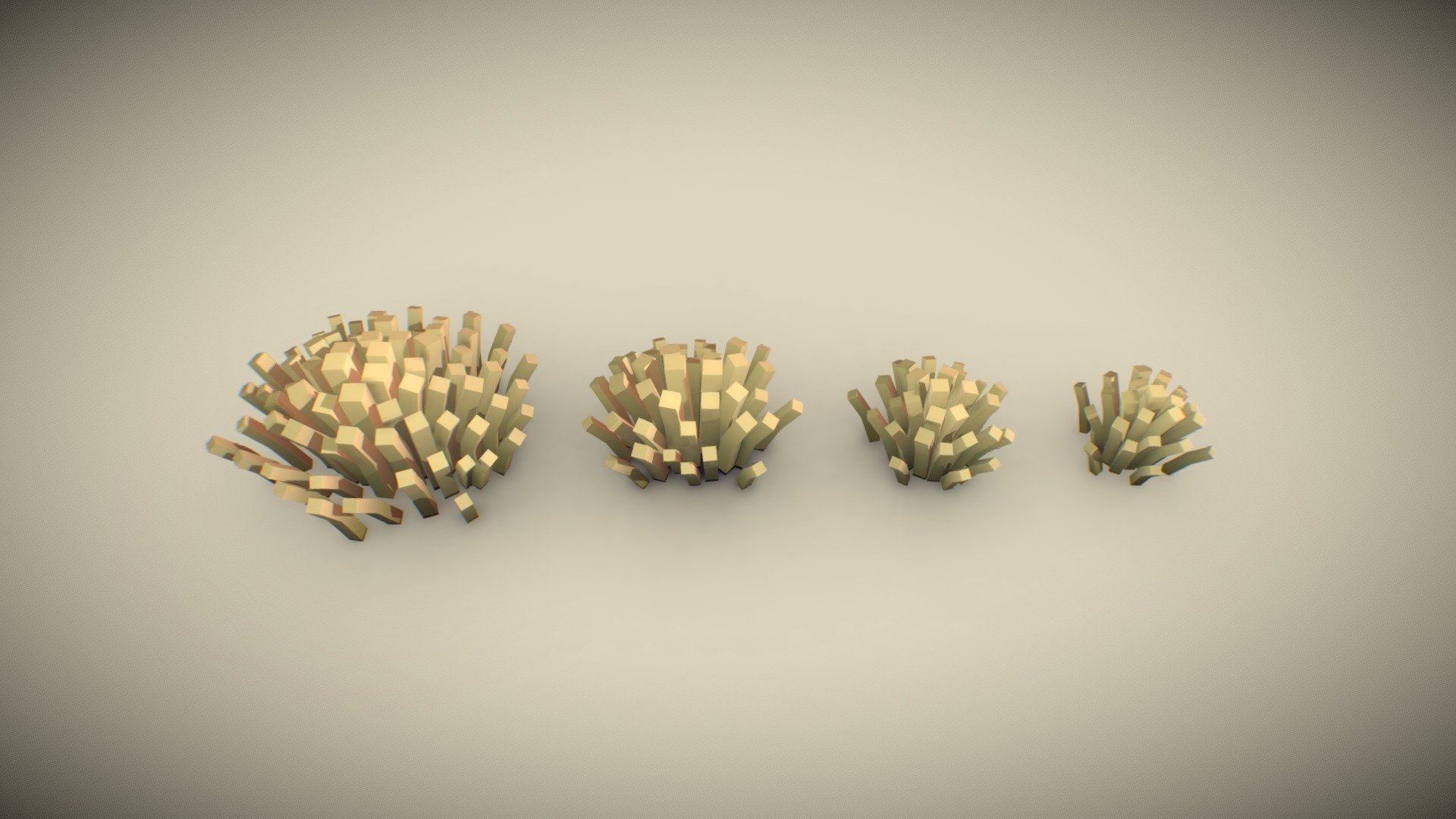 Some vegetation models for the Tombstar game 3d model