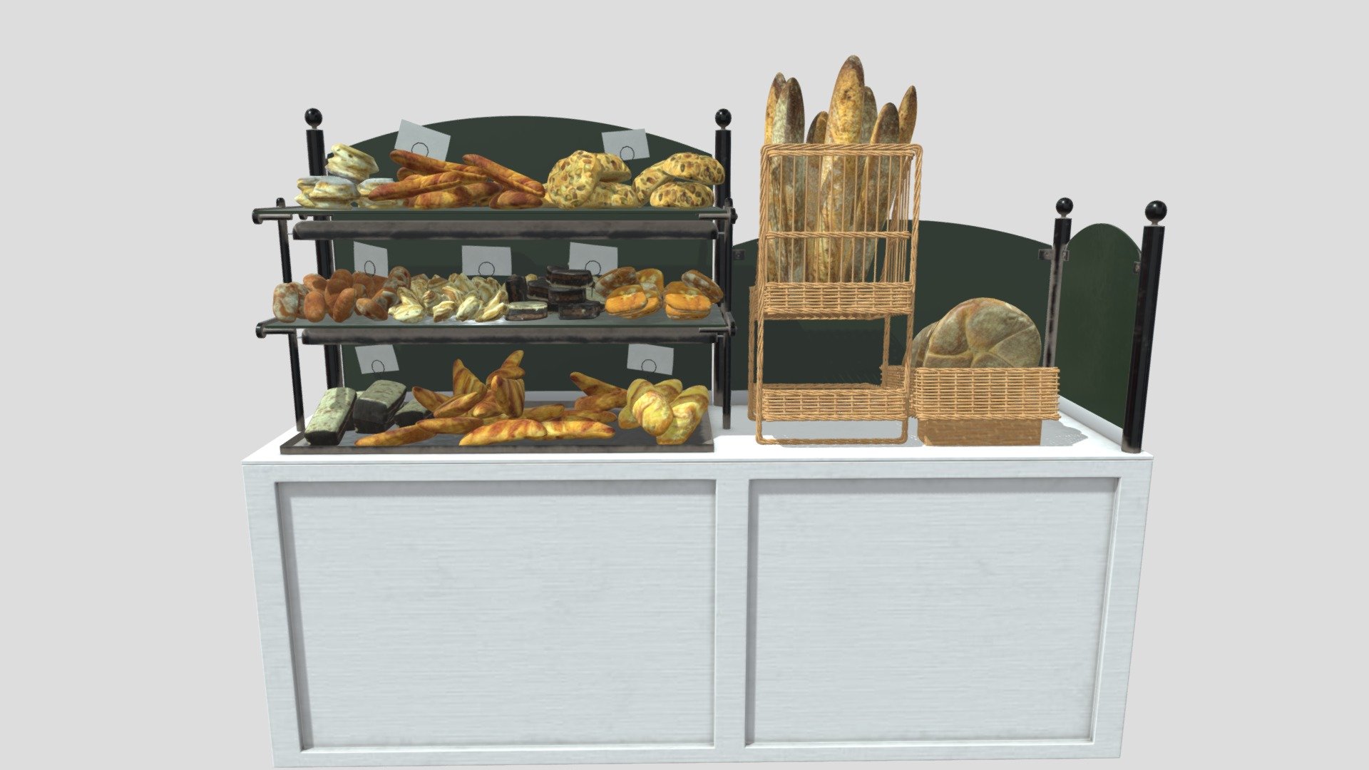 Highly detailed 3d models of store fixtures with all textures, shaders and materials. This 3d model is ready to use, just put it into your scene 3d model