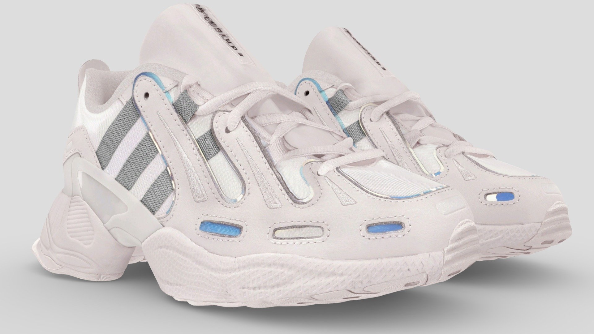 A Very Detailed scanned shoes with High-Quality .Reay to use in virtual try on project and game sim 4 or second life.

The Mesh is UV unwrapped.

4096x4096 difuse Texture Map jpg format，in the compressed file rar.

The textures is lighting baked,the texture is uploaded to preview images.

File contains :

FBX .OBJ .stl.collada(dae).Difuse map Texture(jpg format).

If you want to change the colorway of the shoes, it is easy to do it with photopshop. If you want to change the colorway or decrease the polycourt ,I am willing to do it.

This is a professional scanning agency, if you want any other shoes, Don't hesitate to tell me.It will helps a lot.we are available for custom shoes scan.

Don't forget to check my other sneakers,Have a nice day：） - Adidas EQT Gazelle - Buy Royalty Free 3D model by Vincent Page (@vincentpage) 3d model
