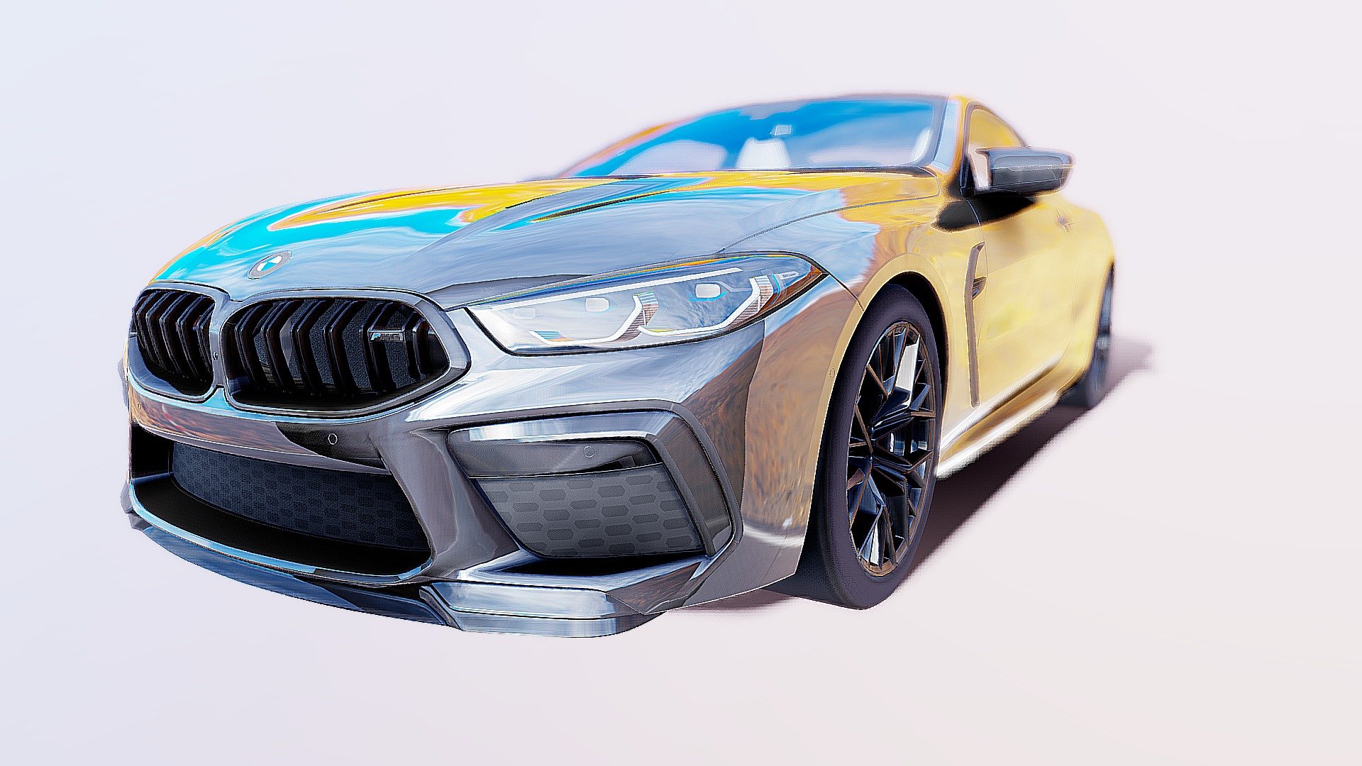 The BMW M8 Competition with M xDrive crowns the range: this high-performance BMW brilliantly combines comfortable everyday suitability with motorsport-inspired features as well as unique styling accents with luxurious interior design.Design and driving dynamics features of the BMW M8 Competition Coupé.
The BMW M8 Competition Coupe is the ultimate in performance BMW M8 Coupe cars.

The avant-garde design creates a distinctive image of the four-door luxury sports car and expresses dynamic elegance. In the interior, striking M elements and luxurious details create a sporty and exclusive ambience 3d model