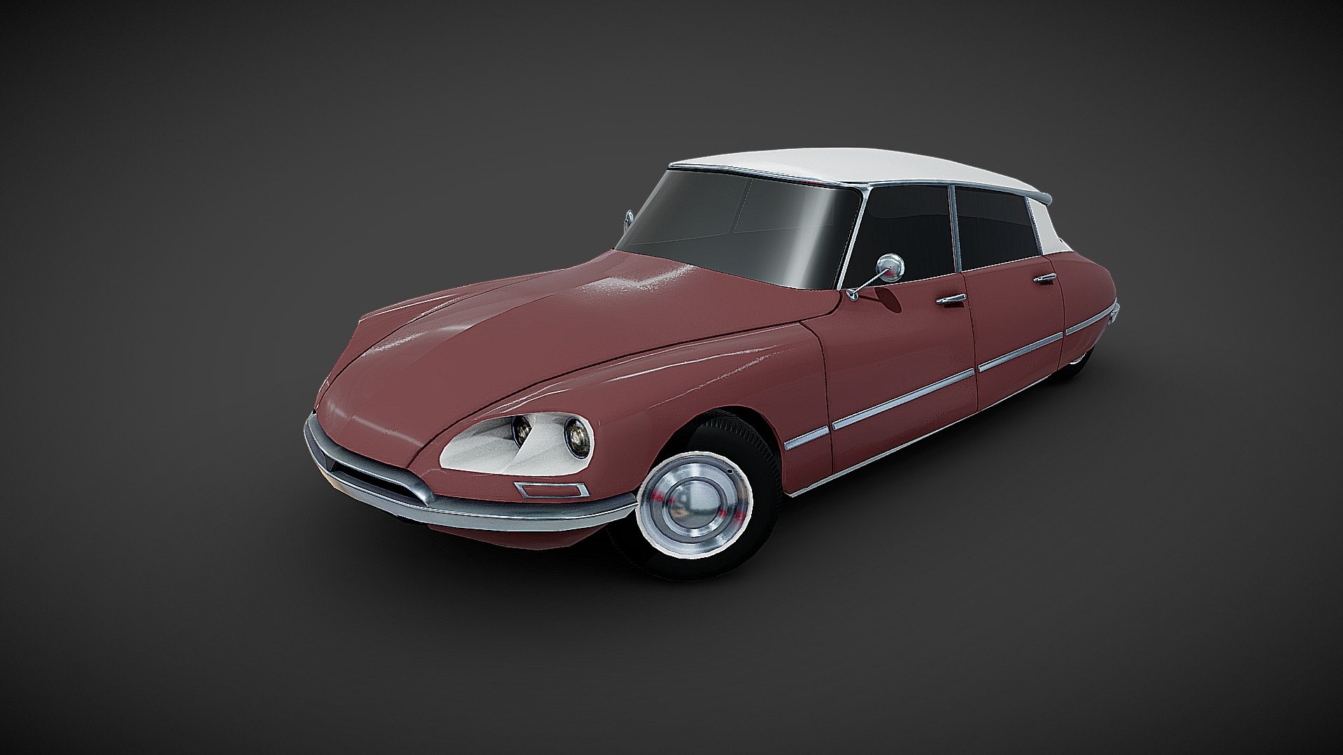 Old Citroen-DS 3d model