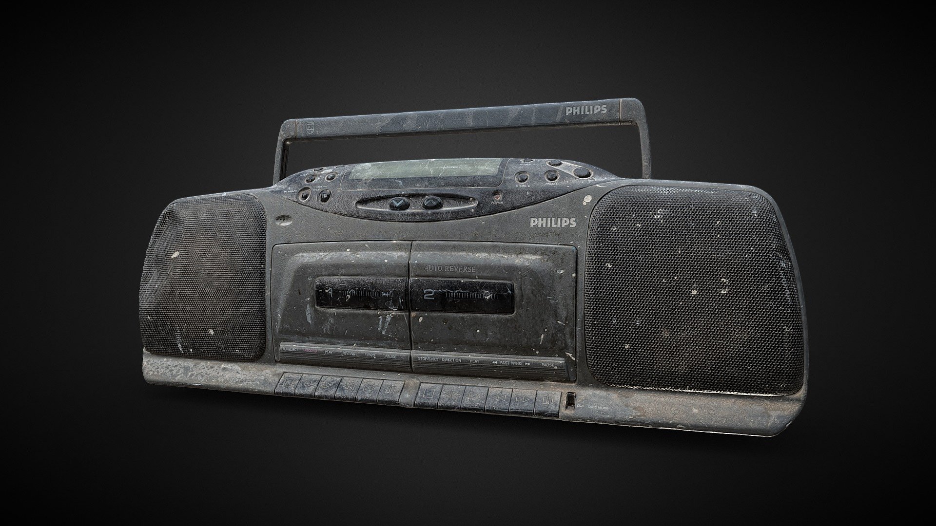 Photogrammetry Radio Philips Retro 3D Scan Lowpoly Model - Radio Philips Retro 3D Scan - Download Free 3D model by grafi (@zdenkoroman) 3d model