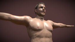 JOSE body, hair, tpose, noanimation, character, model, man