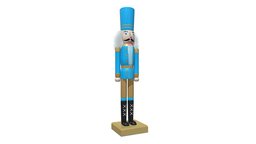 Wooden Nutcracker wooden, christmas, cracker, nut, decor, nutcracker, game-ready, real-time, low-poly, design, decoration, nutcracker-doll, nutcracker-toy