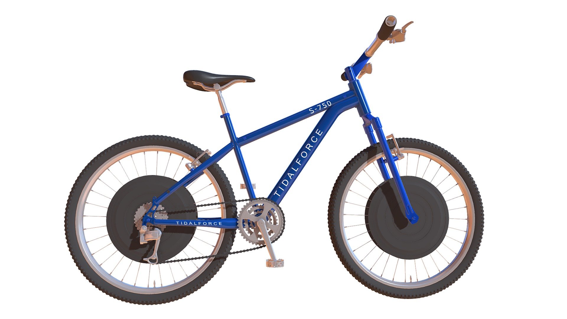 Detailed 3d model of mountain bike 3d model