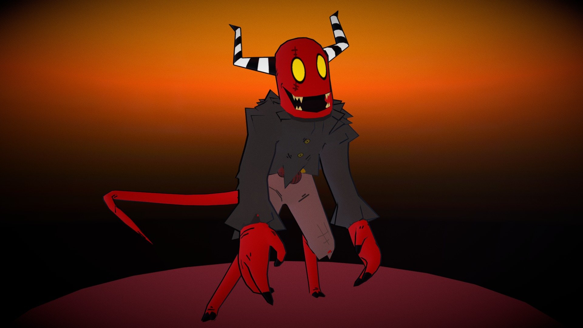 Original character inspired by the web series Helluva Boss 3d model