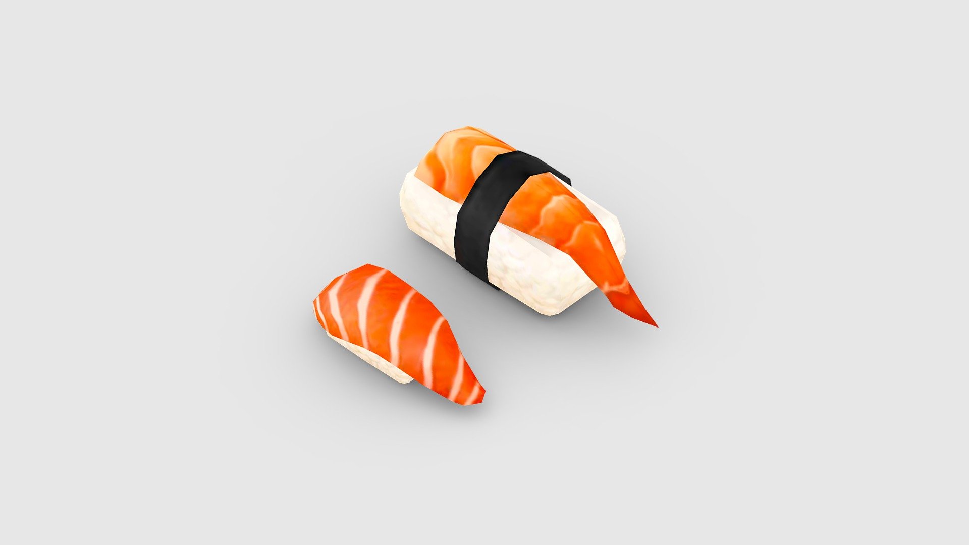 Cartoon Shrimp Tail Sushi - Sashimi Low-poly 3D model - Cartoon Shrimp Tail Sushi - Sashimi - Buy Royalty Free 3D model by ler_cartoon (@lerrrrr) 3d model
