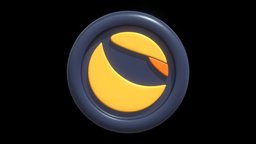 Terra or LUNA crypto coin with cartoon style coin, money, bitcoin, luna, token, currency, terra, crypto, illustration, futures, metaverse, btc, cryptocurrency, blockchain, nft, cartoon, 3d, technology, modelling