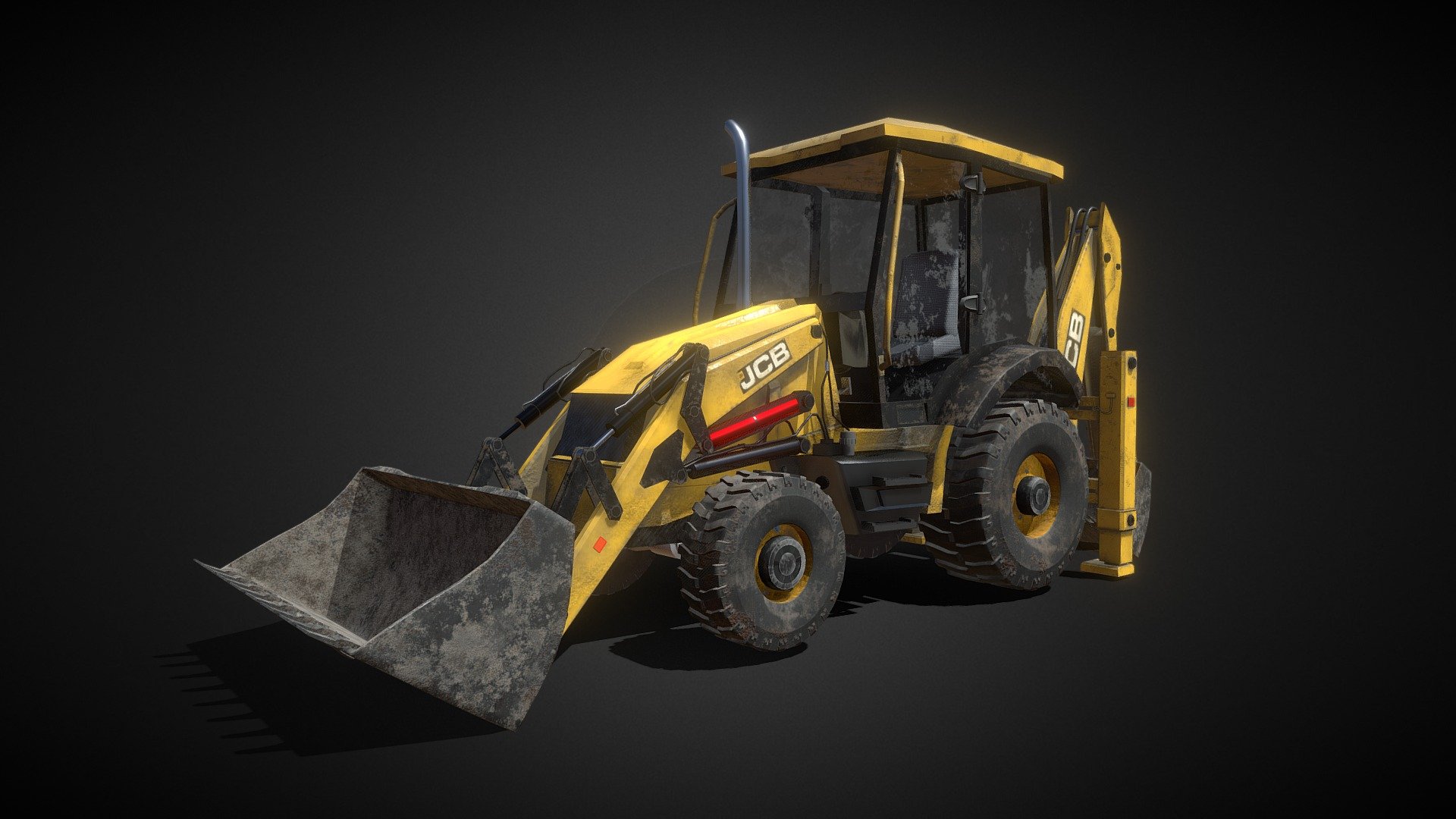 Low poly 3D model of a JCB Backhoe loader in fbx format.

Message for Rigged version of the model 3d model