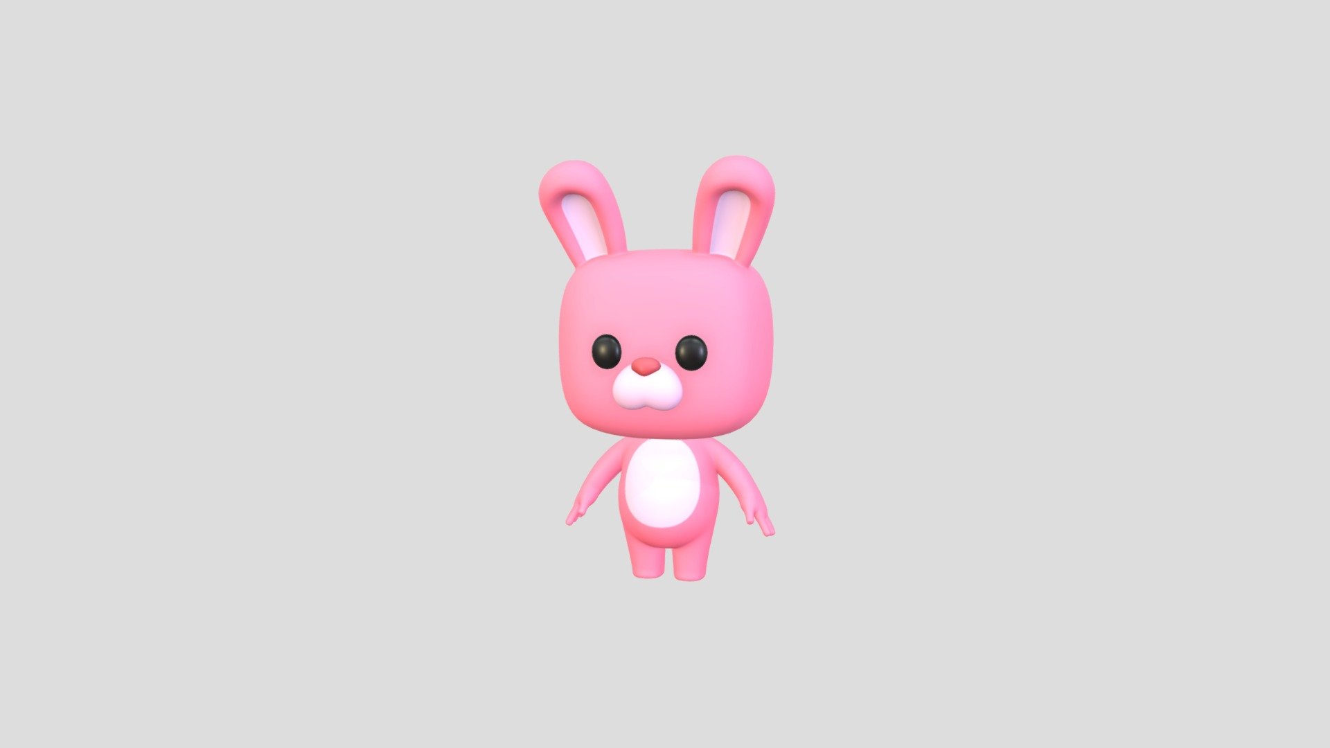 Cartoon Rabbit Character 3d model.      
    


Clean topology    

No Rig                          

Non-overlapping unwrapped UVs        
 
Ready for game engines 
 


File Formats       
 
3dsMax(2023) / FBX / OBJ   
 

PNG textures               

2048 x 2048 px               
 
( Base Color / Roughness ) 

                        

3,206 poly                         

3,258 vert - Cartoon Rabbit - Buy Royalty Free 3D model by Suphanee 3d model