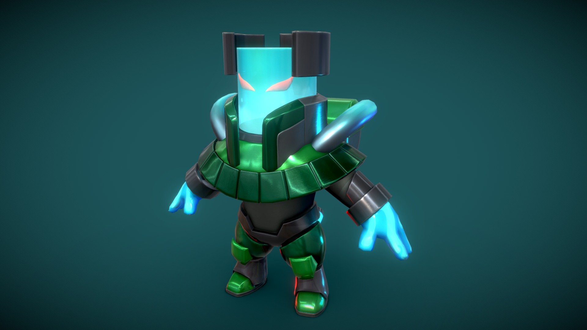 Character modeling and texturing for the mobile game Caterra 3d model