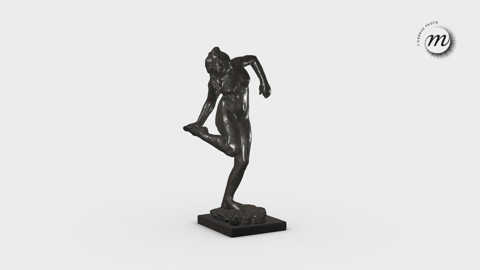 Danseuse regardant la plante de son pied

Edgar Degas (1834-1917)

PF005961

LIEU DE CONSERVATION DE L’ORIGINAL : Paris, musée d'Orsay

Original en bronze 

Reproduction Rmn-GP en bronze

DIMENSIONS : Hauteur : 46 cm Largeur : 17 cm Profondeur : 22 cm

Ateliers d’art des musées nationaux

L'Agence Photo

This is a light 3D model for web display. To use the high quality model contact agence.photo@rmngp.f

© Rmn-GrandPalais/Reproduction 3D Rmn-GP - Danseuse - Edgar Degas - 3D model by Rmn-Grand Palais (@francecollections) 3d model