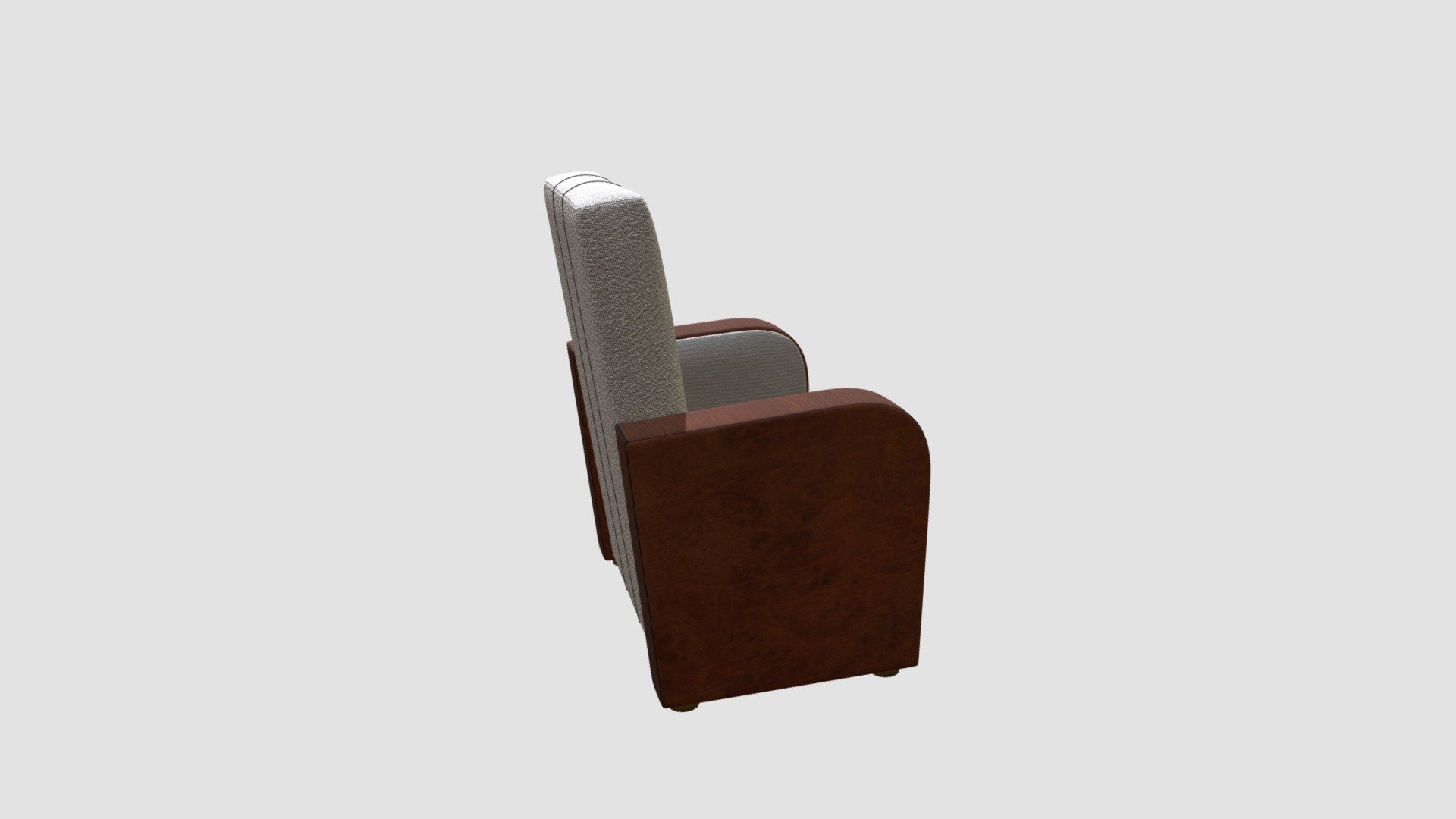 Highly detailed 3d model of armchair with all textures, shaders and materials. It is ready to use, just put it into your scene 3d model