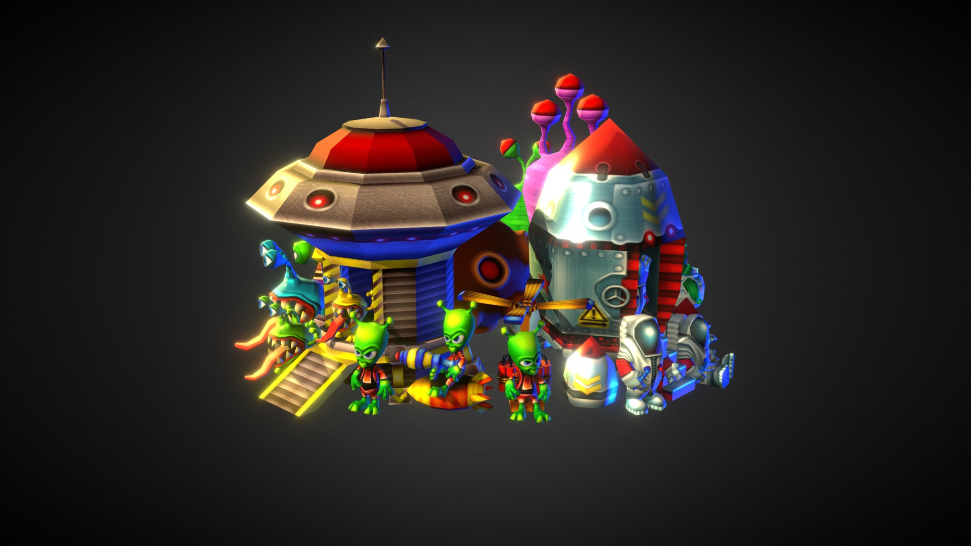 Low-Poly Space Pack - Buy Royalty Free 3D model by Akseley 3d model