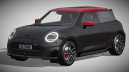 Mini Cooper SE JCW Trim 2024 wheel, green, mini, cooper, modern, power, wheels, european, drive, trim, urban, speed, battery, compact, hatchback, hybrid, family, germany, john, realistic, works, comfort, contemporary, se, ecologic, minicooper, progressive, 2024, vehicle, design, racing, car, sport, electric, race, jcw