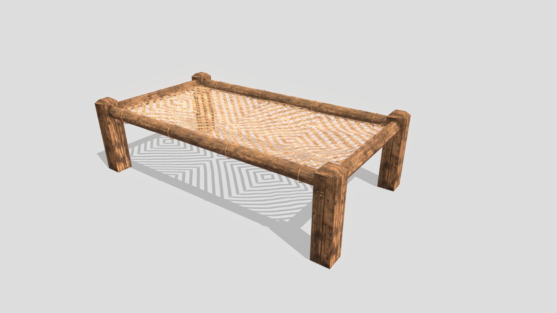 Charpai, also known as a traditional Indian or Pakistani &ldquo;rope bed,