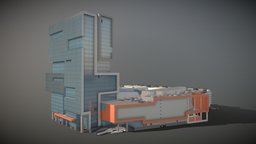 Moscow, Golovinskoe highway, 5 gamedev, archiviz, bilding, architecture, pbr, lowpoly, modelling, noai, business-architecture