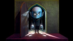 Sketchfab Weekly scene, diorama, week, lightning, 48, nosferatu, sketchfabweeklychallenge, pbr, stylized, fantasy, light