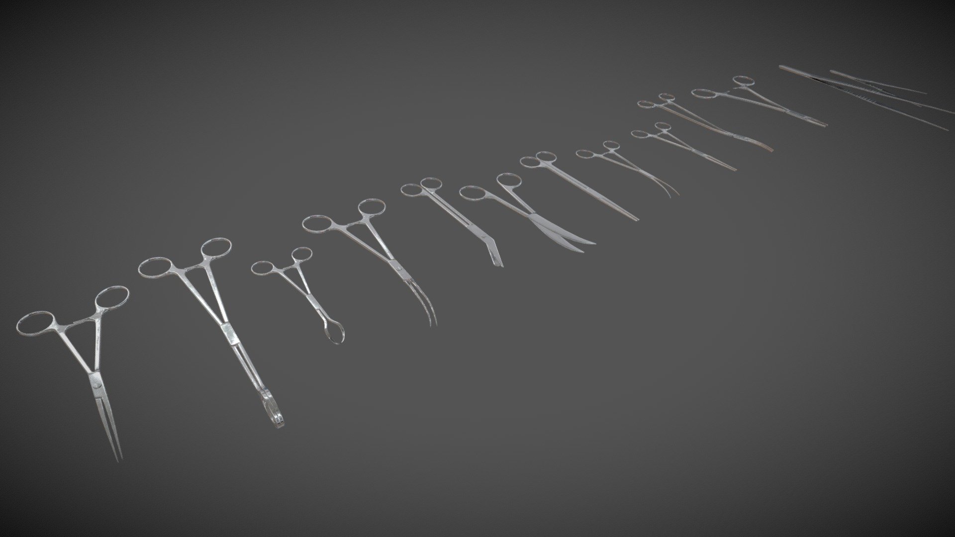 Medical Scissors - game ready low poly asset

If you have any questions, please contact me by email, I will try to help you.
spia0901@gmail.com

All of scissors can move

13 Mesh
-Bandage Scissor
-Dress Forcep
-Hemostat Curved
-Hemostat Straight
-Holder Lawton
-Holder Pilling
-Kelly
-Kelly Forcep
-Long Forcep
-Mayo Curved
-Mayo Straight
-Sponge Forcep
-Towel Cramp - Medical Scissors - Buy Royalty Free 3D model by DanmeKR (@Danme135) 3d model